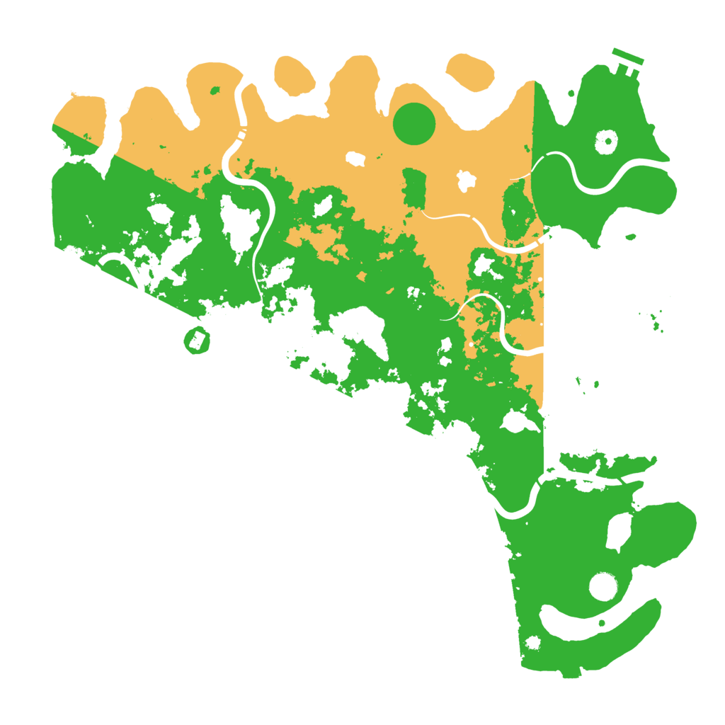 Biome Rust Map: Procedural Map, Size: 4500, Seed: 1189340439