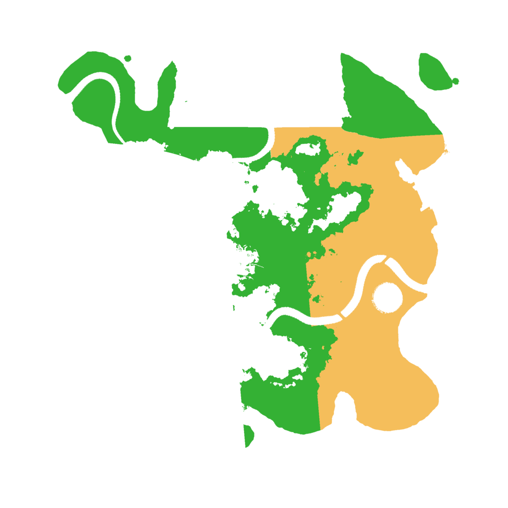 Biome Rust Map: Procedural Map, Size: 3000, Seed: 3086548