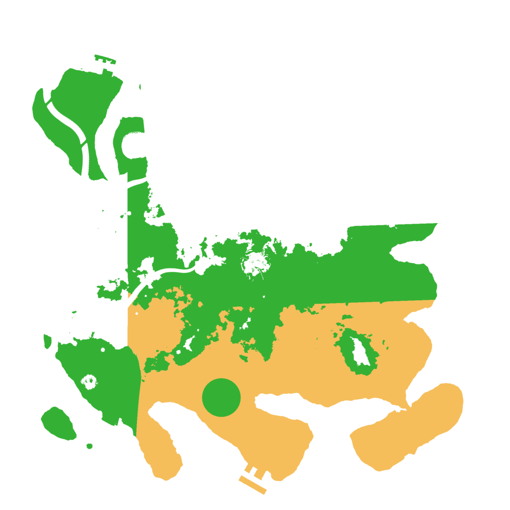 Biome Rust Map: Procedural Map, Size: 3500, Seed: 824462855