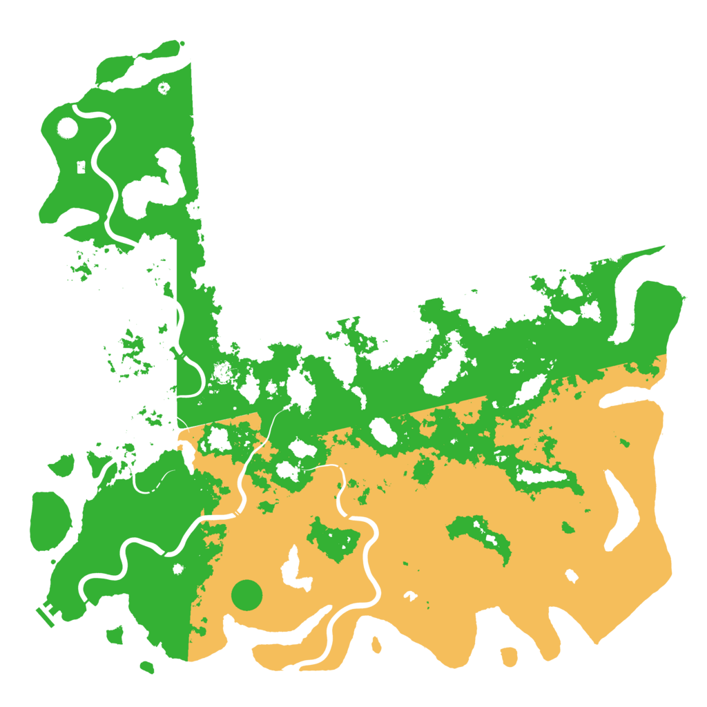 Biome Rust Map: Procedural Map, Size: 6000, Seed: 1214497996