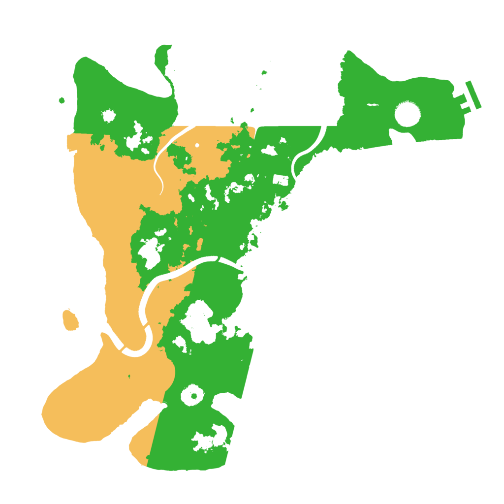 Biome Rust Map: Procedural Map, Size: 3500, Seed: 1485536519