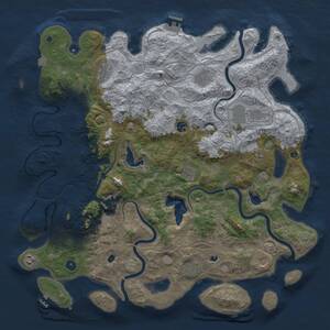 Thumbnail Rust Map: Procedural Map, Size: 4750, Seed: 6032026, 17 Monuments