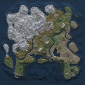 Thumbnail Rust Map: Procedural Map, Size: 4000, Seed: 7985156, 14 Monuments