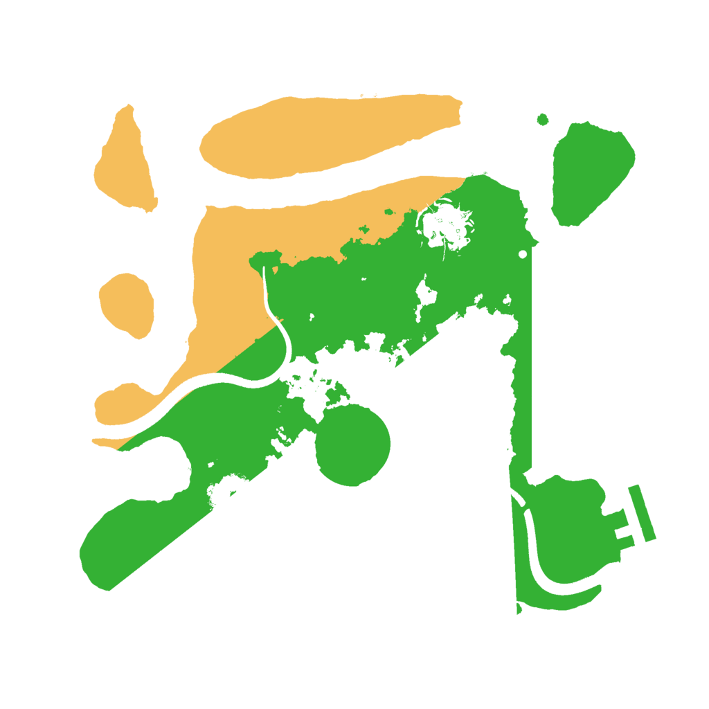 Biome Rust Map: Procedural Map, Size: 2500, Seed: 12262666