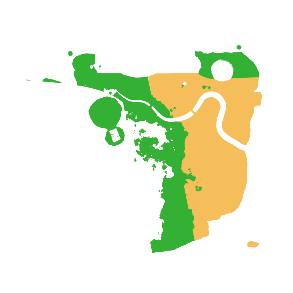 Biome Rust Map: Procedural Map, Size: 2500, Seed: 1809470223
