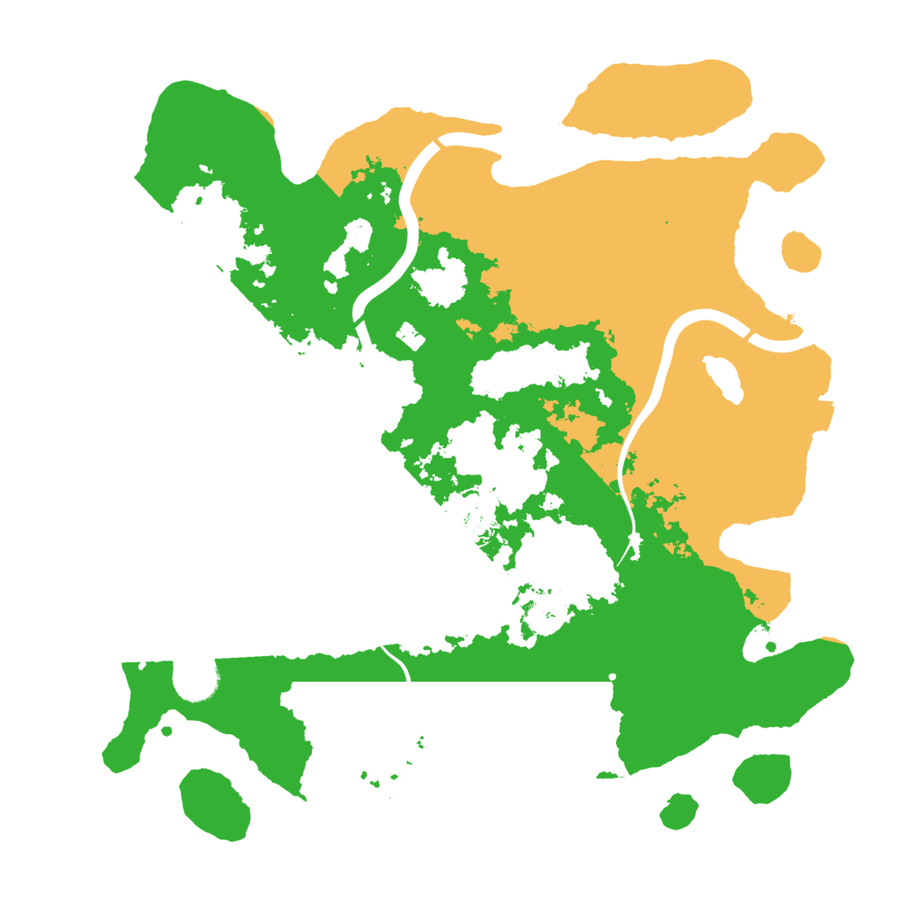 Biome Rust Map: Procedural Map, Size: 3500, Seed: 462197442