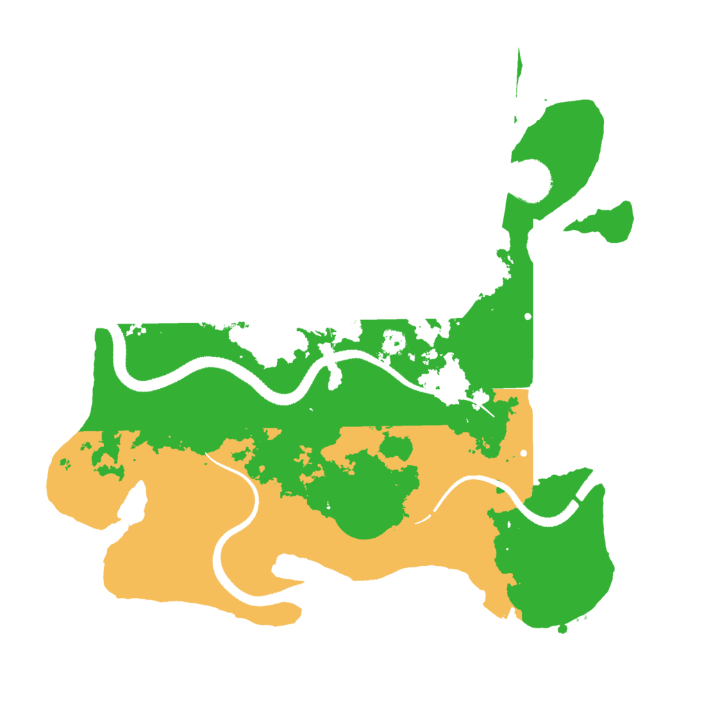 Biome Rust Map: Procedural Map, Size: 3000, Seed: 6660666