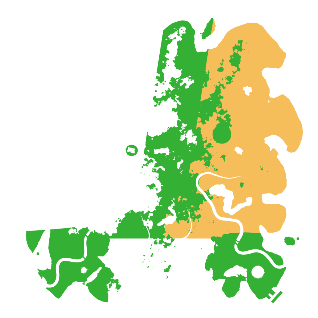 Biome Rust Map: Procedural Map, Size: 4500, Seed: 198758673