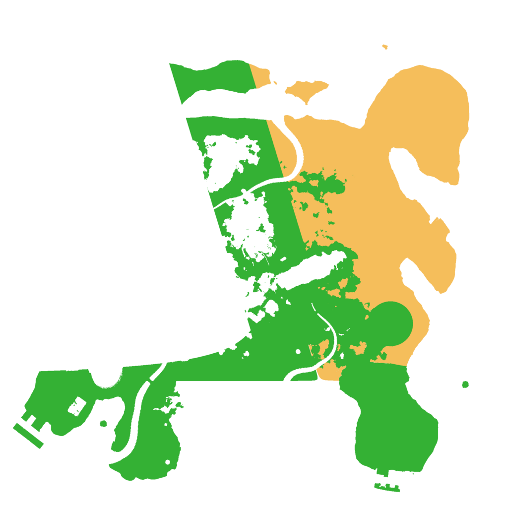 Biome Rust Map: Procedural Map, Size: 3000, Seed: 2065435249