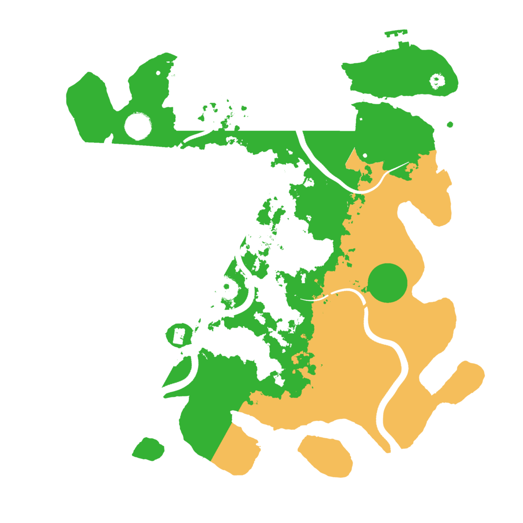 Biome Rust Map: Procedural Map, Size: 3500, Seed: 571658985