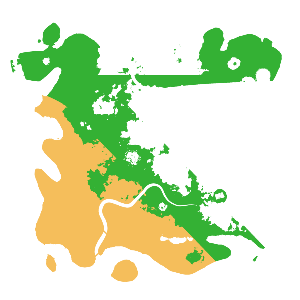 Biome Rust Map: Procedural Map, Size: 3700, Seed: 58755475
