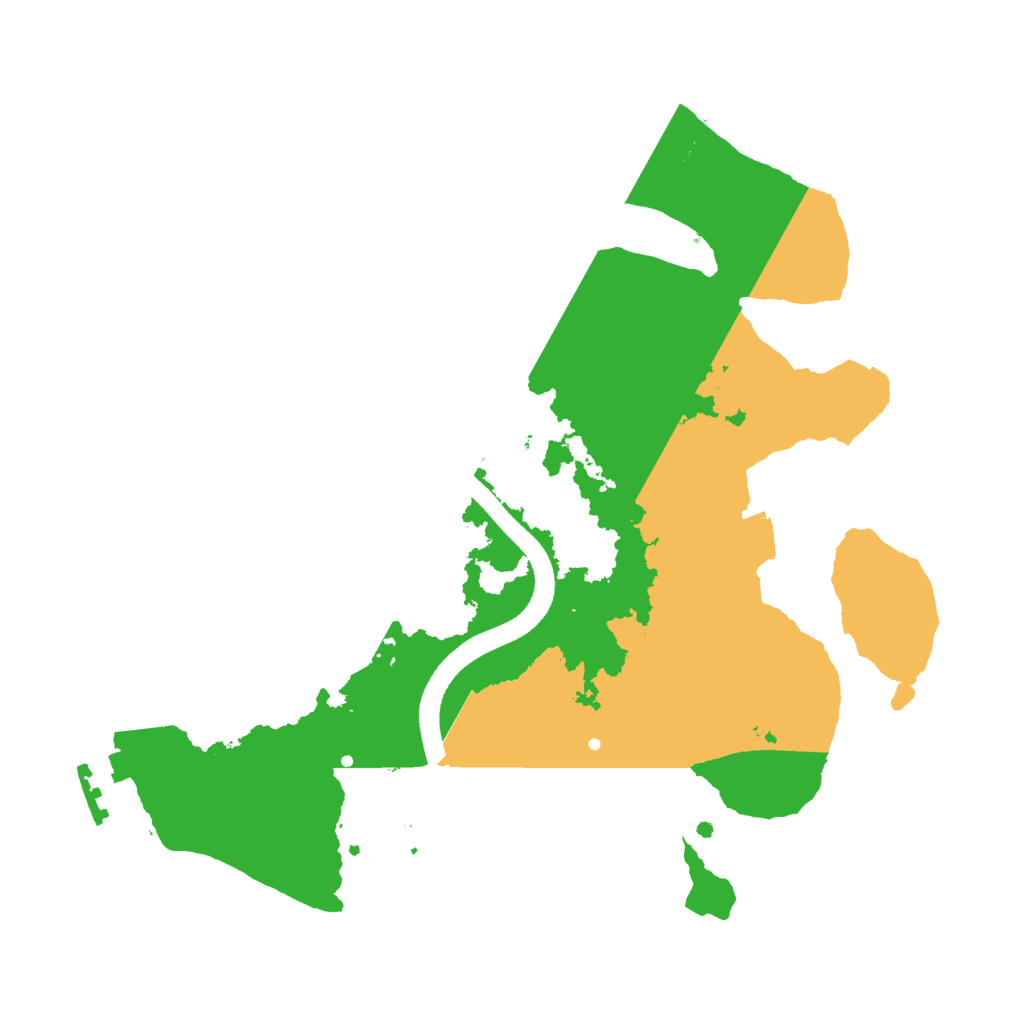 Biome Rust Map: Procedural Map, Size: 2500, Seed: 1336738843