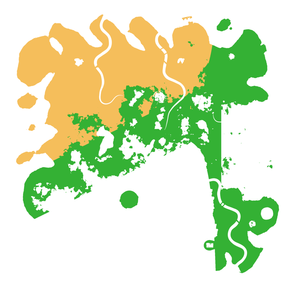 Biome Rust Map: Procedural Map, Size: 4500, Seed: 92459688
