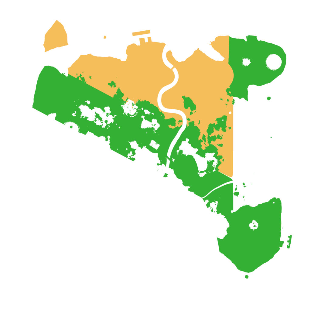 Biome Rust Map: Procedural Map, Size: 3500, Seed: 469058885