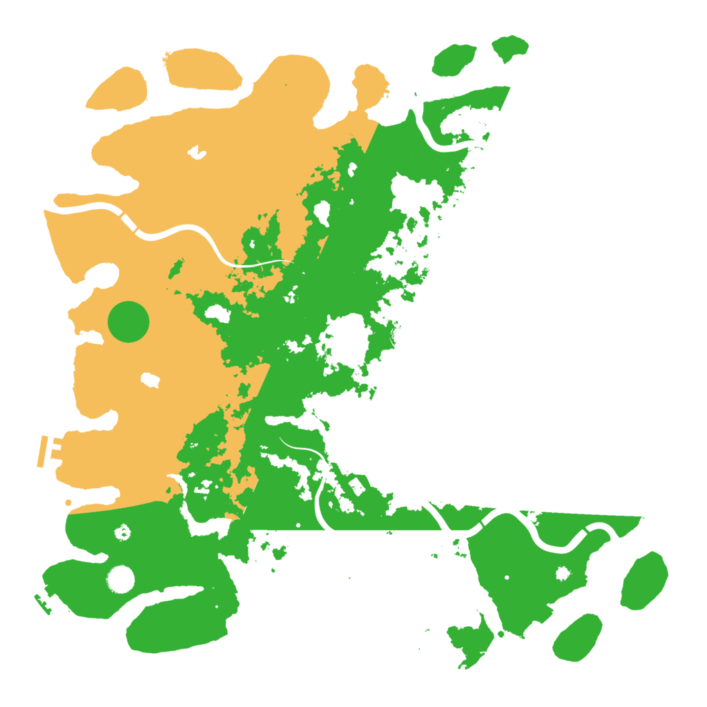 Biome Rust Map: Procedural Map, Size: 4500, Seed: 932159284