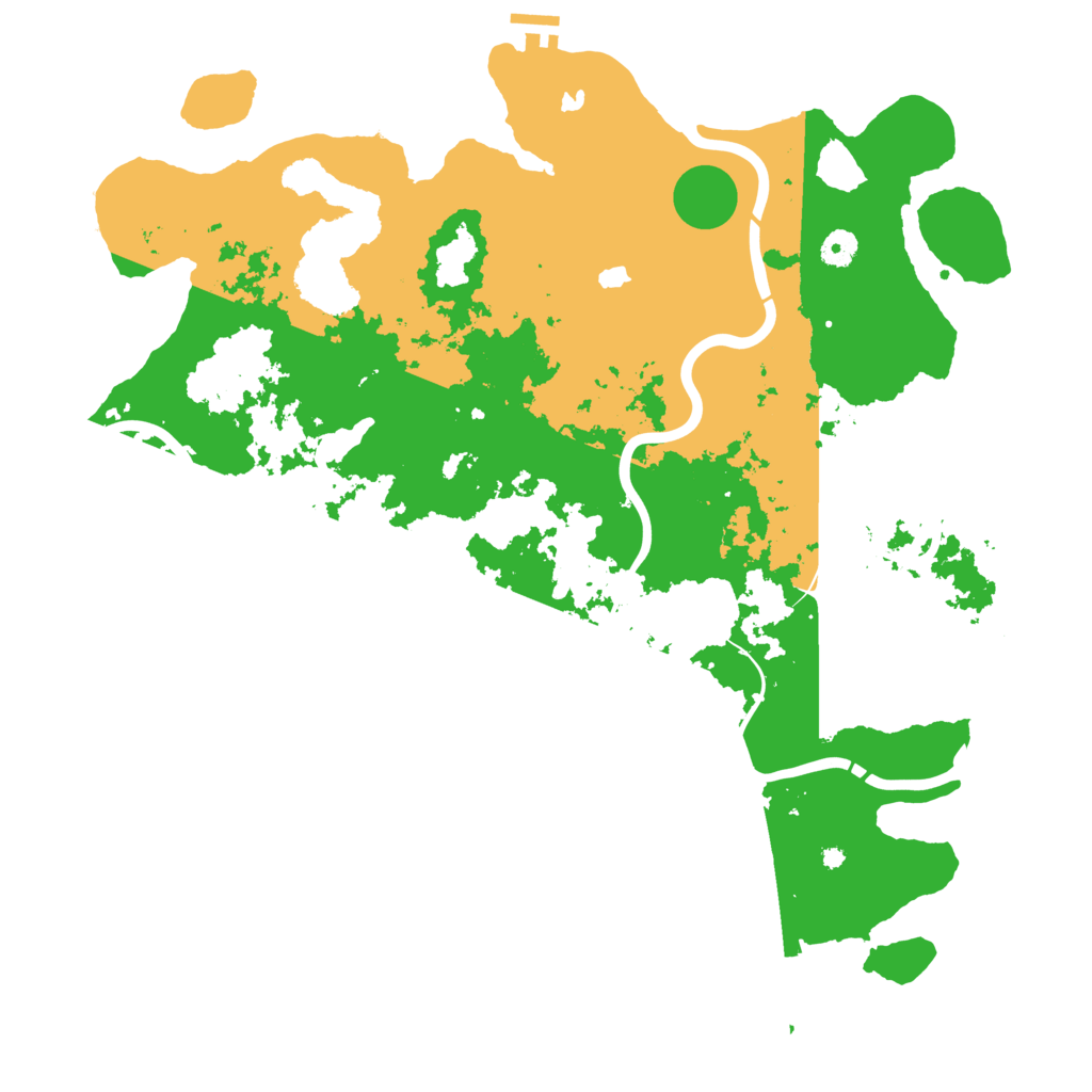 Biome Rust Map: Procedural Map, Size: 4500, Seed: 666352669