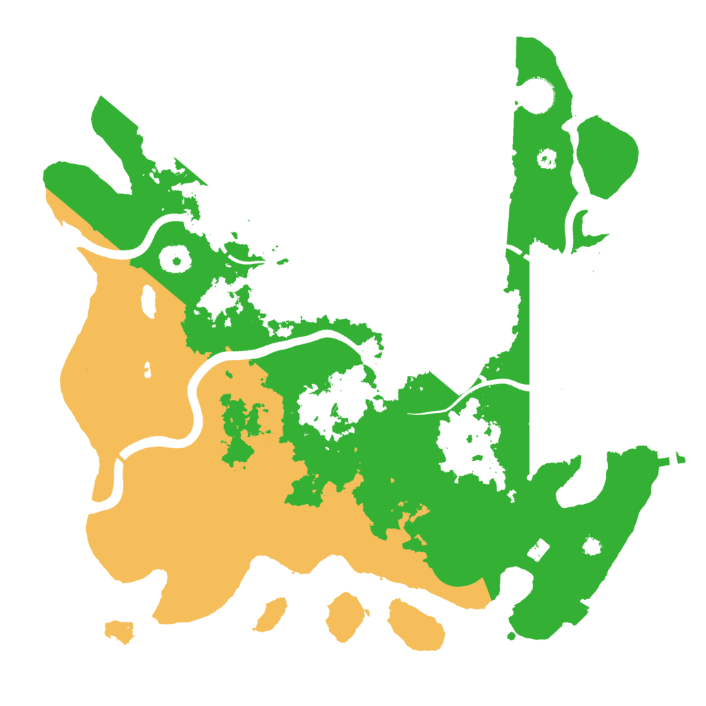 Biome Rust Map: Procedural Map, Size: 3500, Seed: 894765325