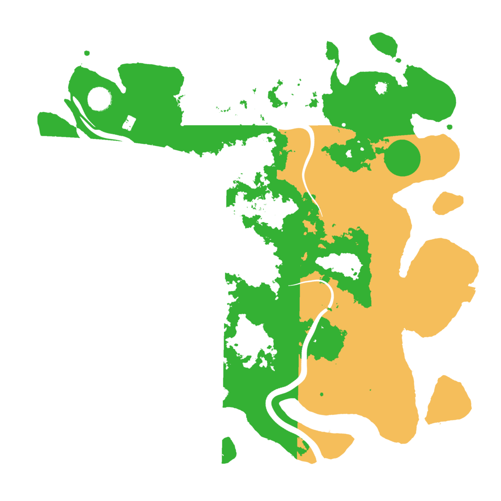 Biome Rust Map: Procedural Map, Size: 3700, Seed: 575323855