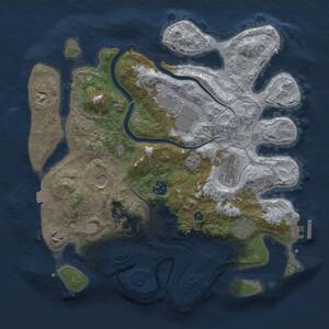 Thumbnail Rust Map: Procedural Map, Size: 3500, Seed: 1561004707, 12 Monuments