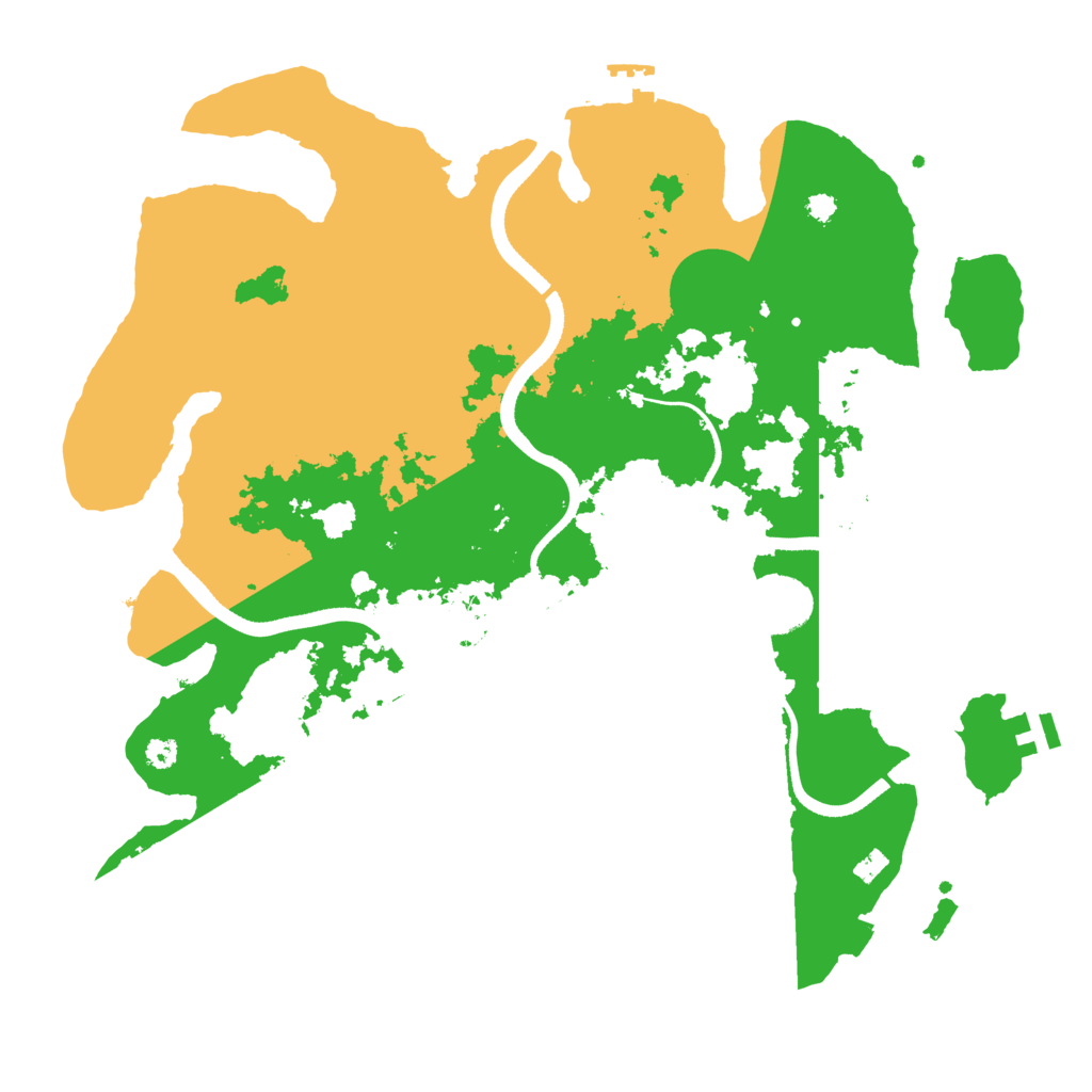 Biome Rust Map: Procedural Map, Size: 3500, Seed: 1169375549
