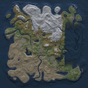 Thumbnail Rust Map: Procedural Map, Size: 4250, Seed: 67094510, 17 Monuments