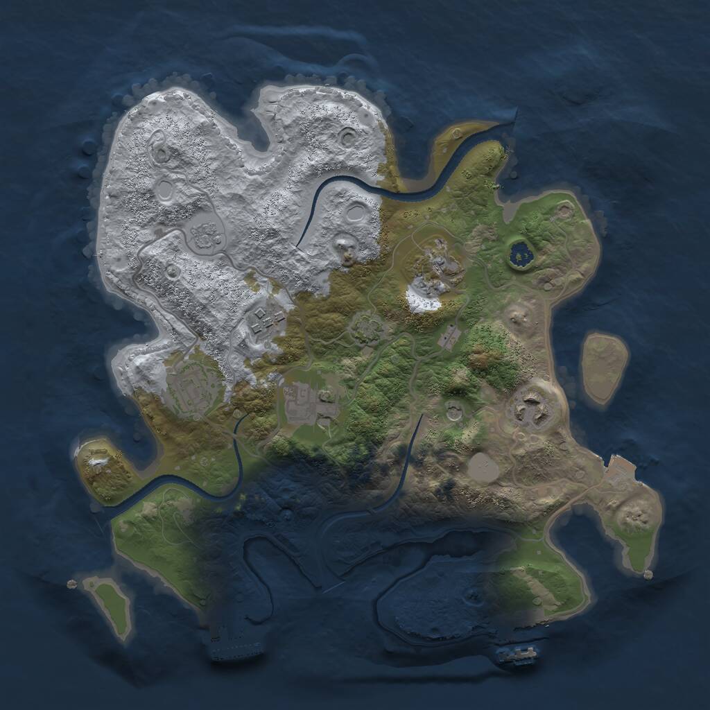 Rust Map: Procedural Map, Size: 3000, Seed: 26231, 11 Monuments