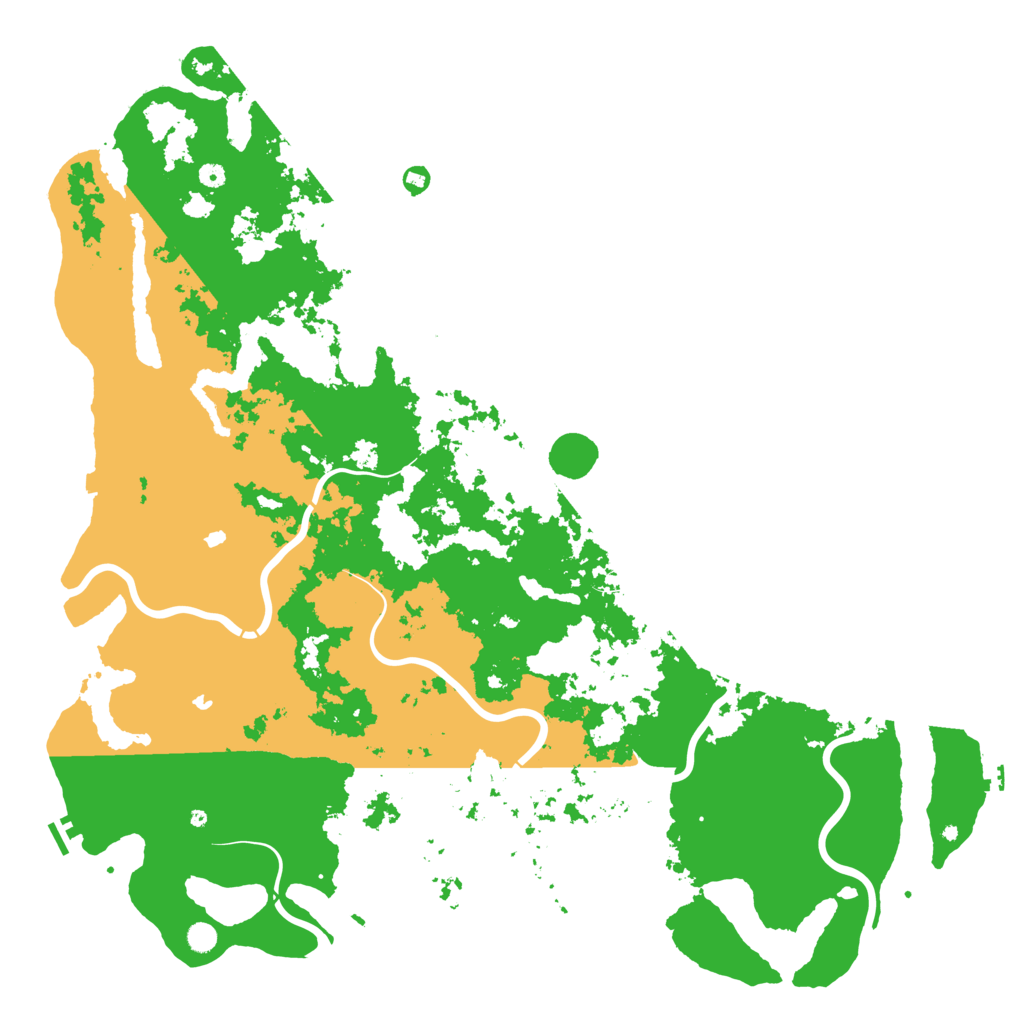 Biome Rust Map: Procedural Map, Size: 6000, Seed: 86553