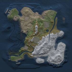 Thumbnail Rust Map: Procedural Map, Size: 2800, Seed: 1462732448, 11 Monuments