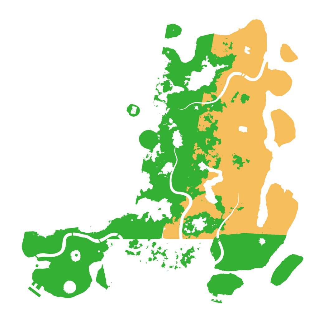 Biome Rust Map: Procedural Map, Size: 4500, Seed: 124121