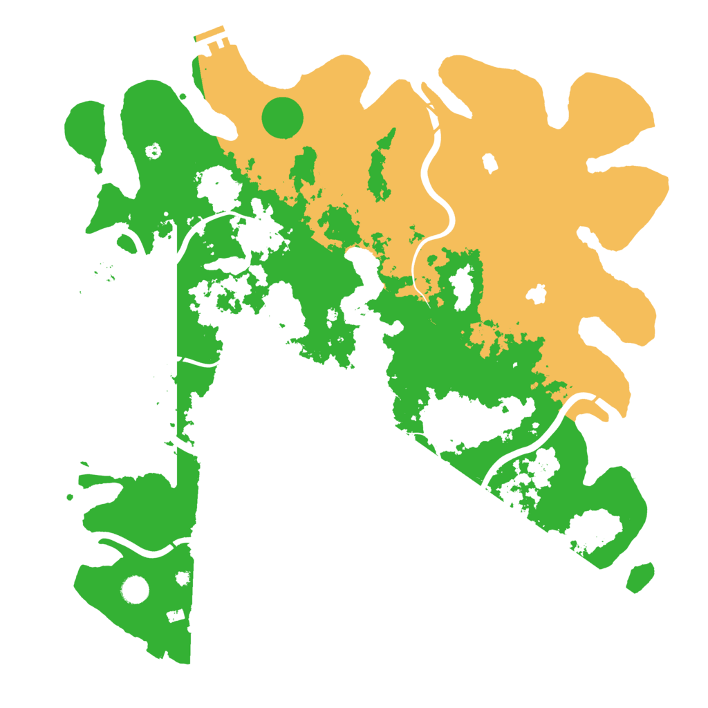 Biome Rust Map: Procedural Map, Size: 4500, Seed: 124444