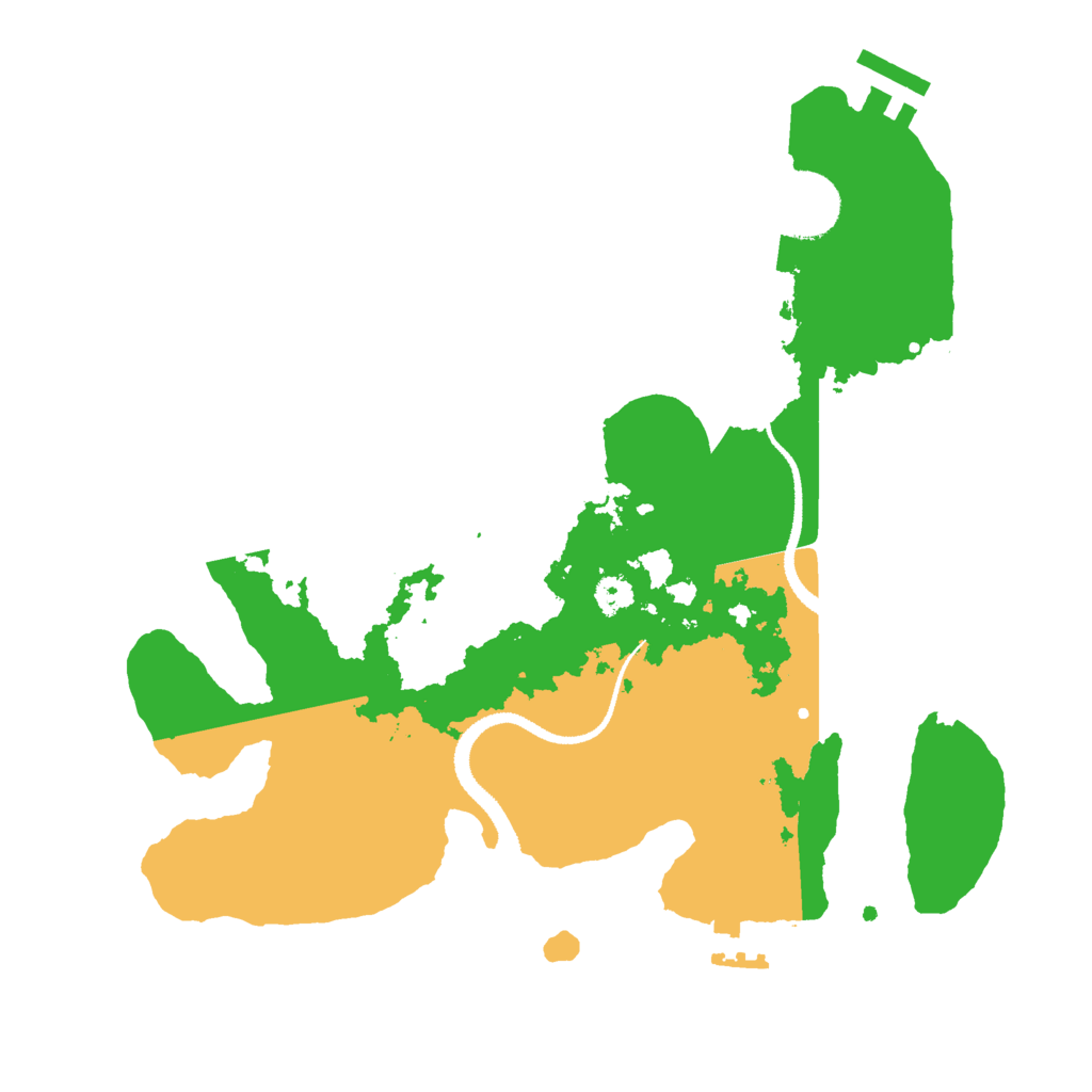 Biome Rust Map: Procedural Map, Size: 2900, Seed: 991825