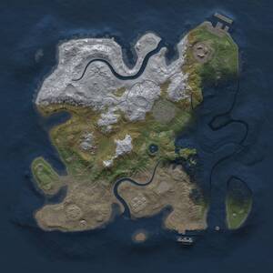 Thumbnail Rust Map: Procedural Map, Size: 2900, Seed: 991825, 10 Monuments