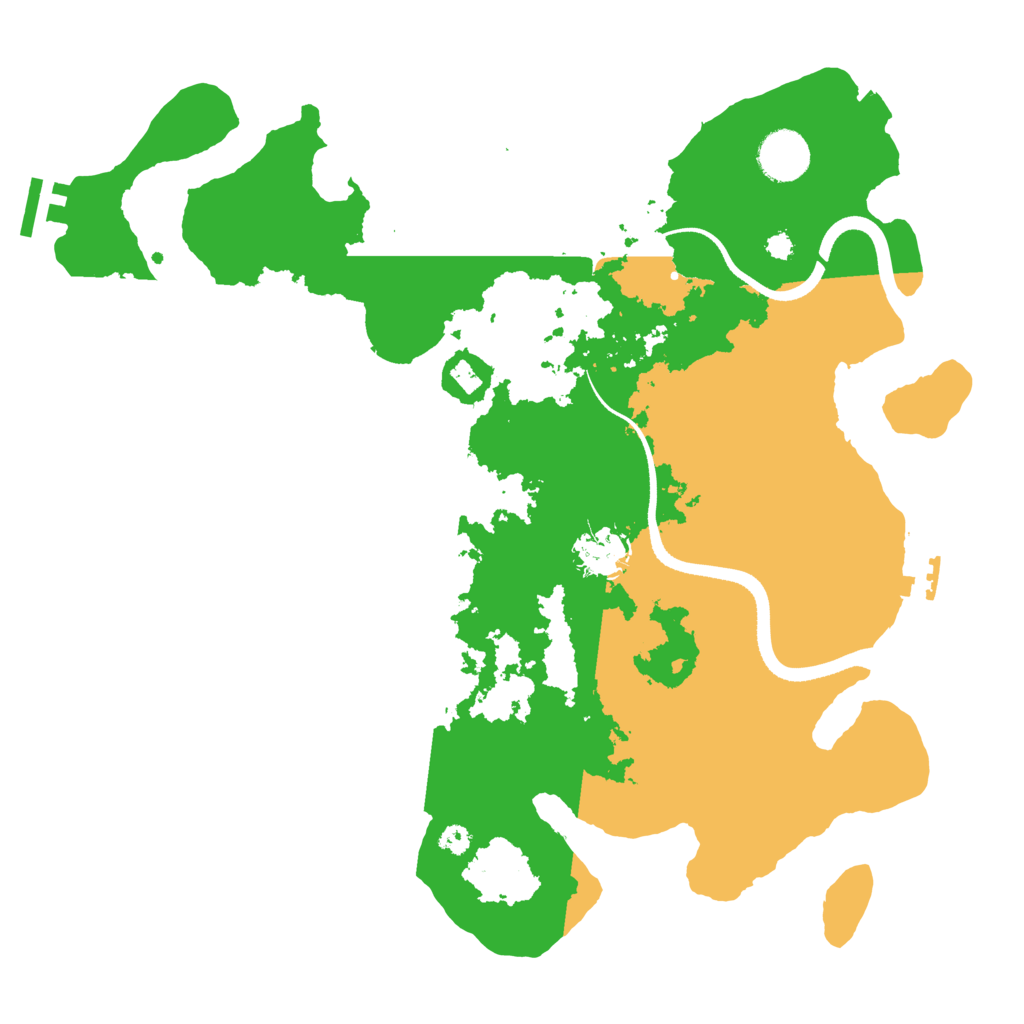 Biome Rust Map: Procedural Map, Size: 3500, Seed: 601593