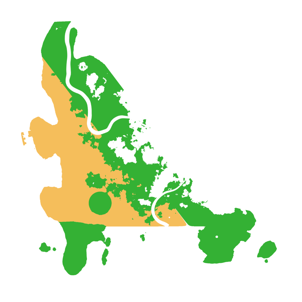 Biome Rust Map: Procedural Map, Size: 3500, Seed: 801420537