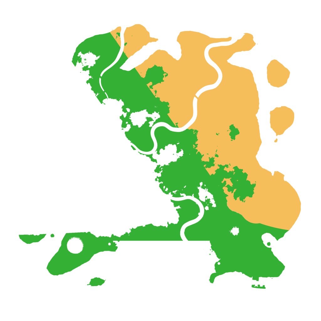 Biome Rust Map: Procedural Map, Size: 3500, Seed: 34500