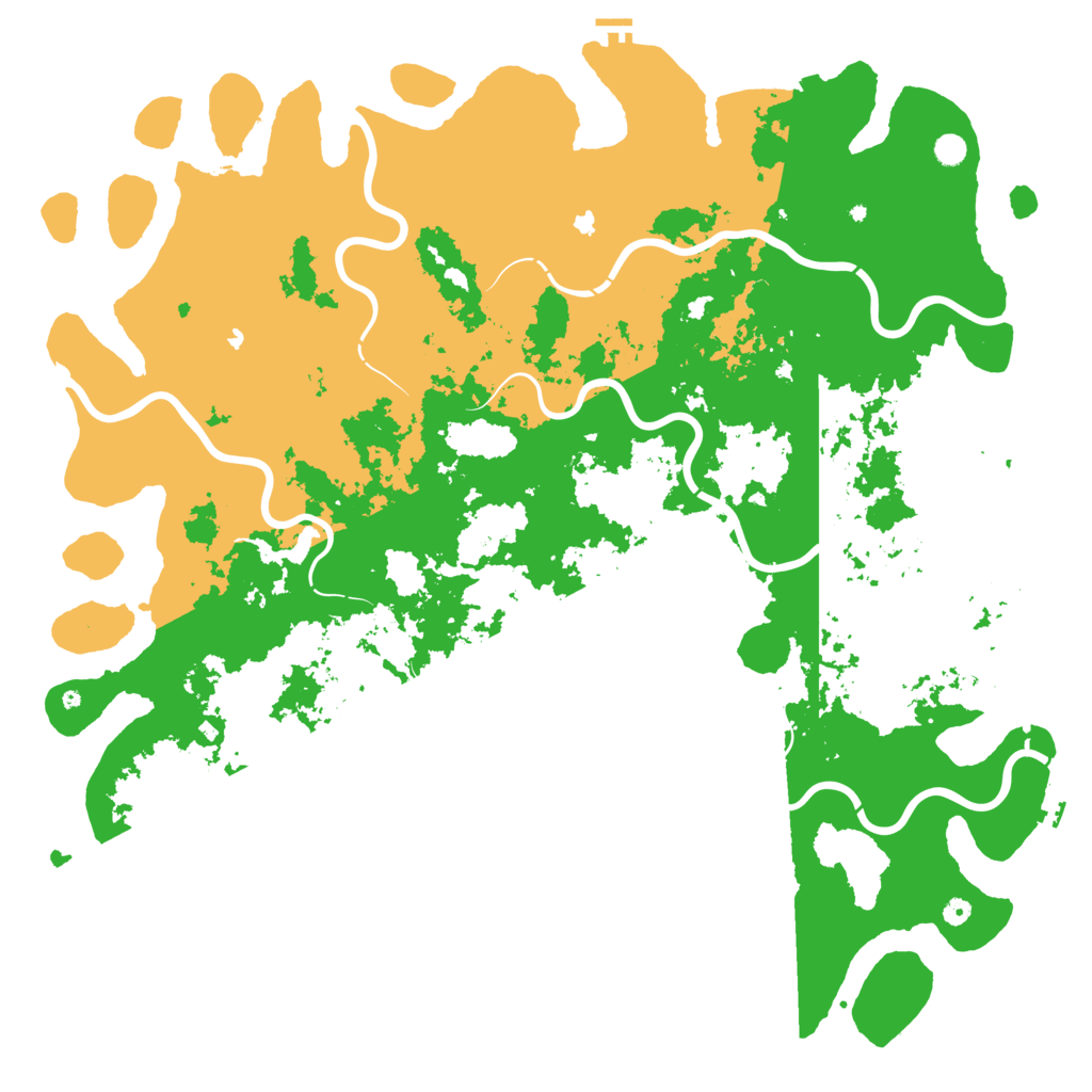 Biome Rust Map: Procedural Map, Size: 6000, Seed: 831362565