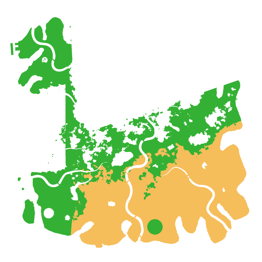 Biome Rust Map: Procedural Map, Size: 4500, Seed: 654819692