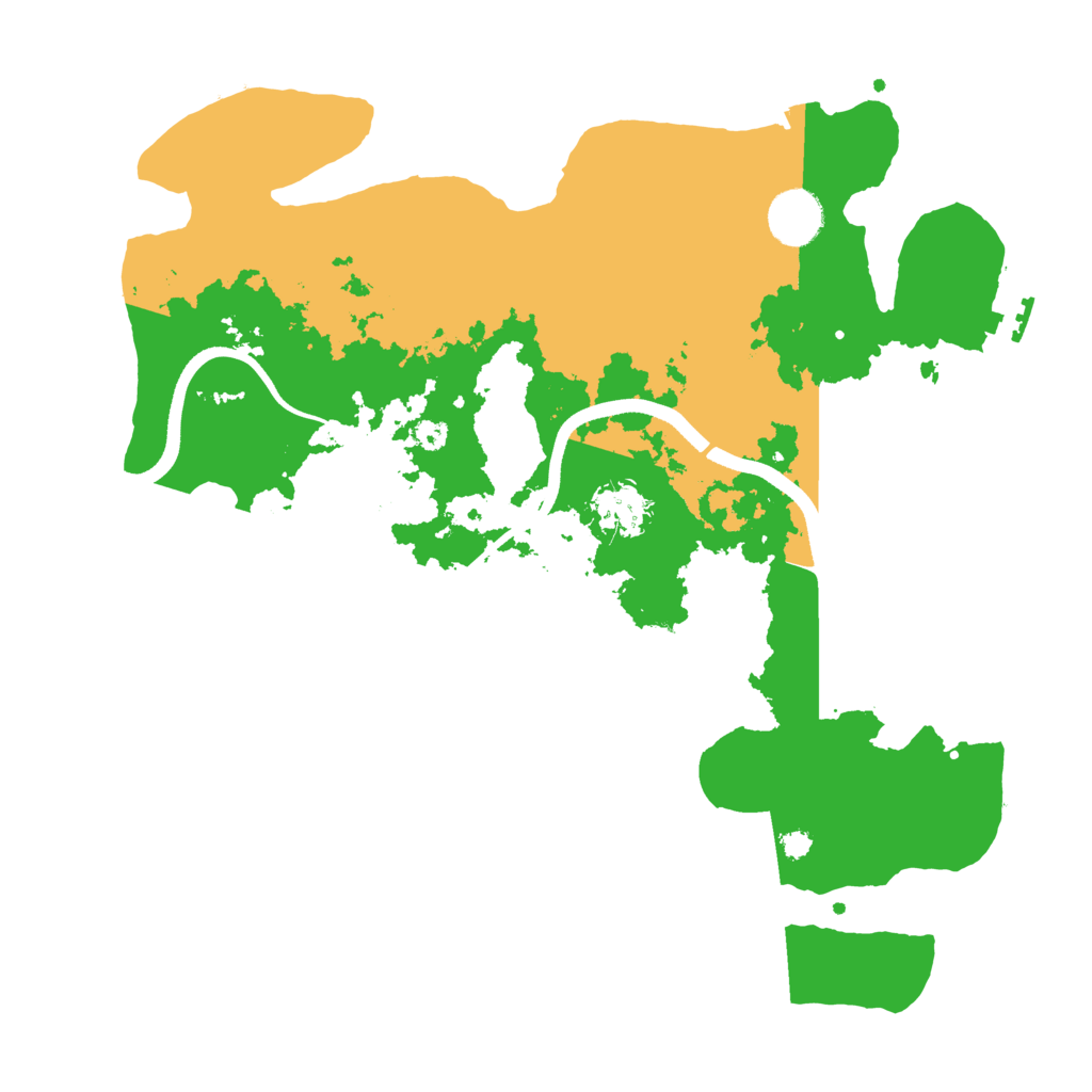 Biome Rust Map: Procedural Map, Size: 3500, Seed: 1021123792