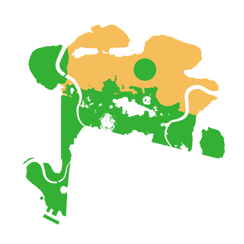 Biome Rust Map: Procedural Map, Size: 2877, Seed: 14887