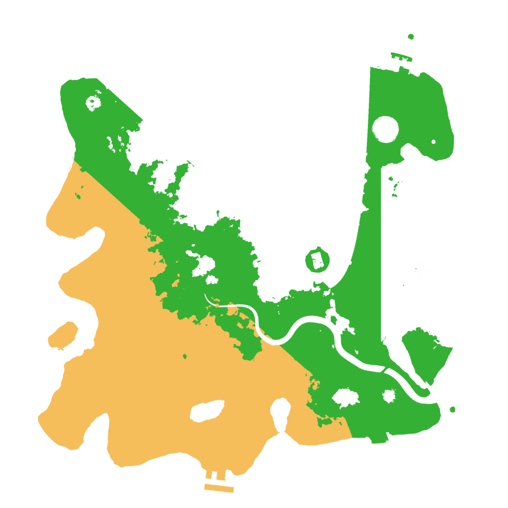 Biome Rust Map: Procedural Map, Size: 3500, Seed: 232259832