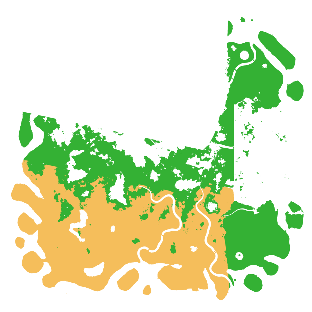 Biome Rust Map: Procedural Map, Size: 6000, Seed: 35930855