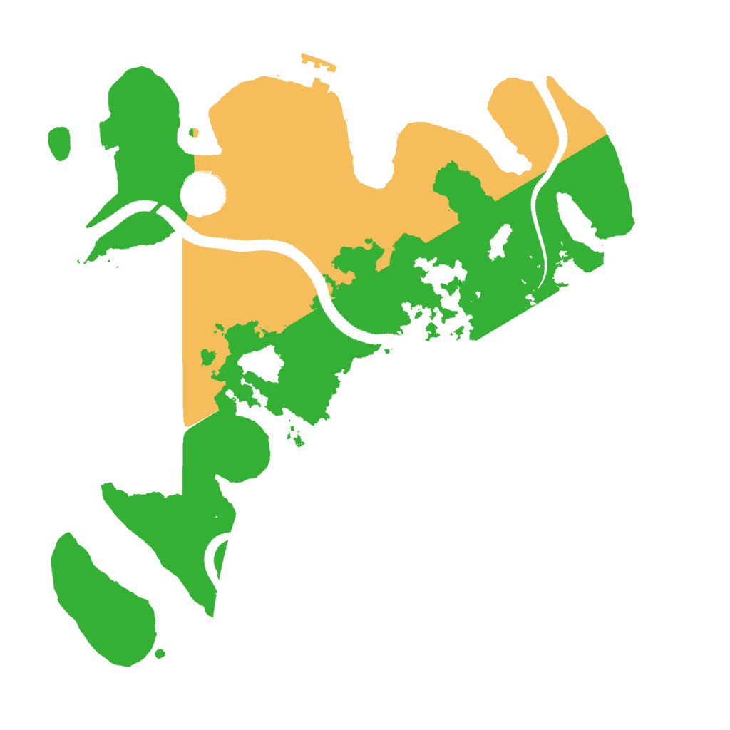 Biome Rust Map: Procedural Map, Size: 3000, Seed: 2165340