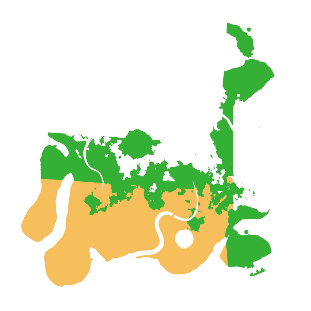 Biome Rust Map: Procedural Map, Size: 3000, Seed: 539276214