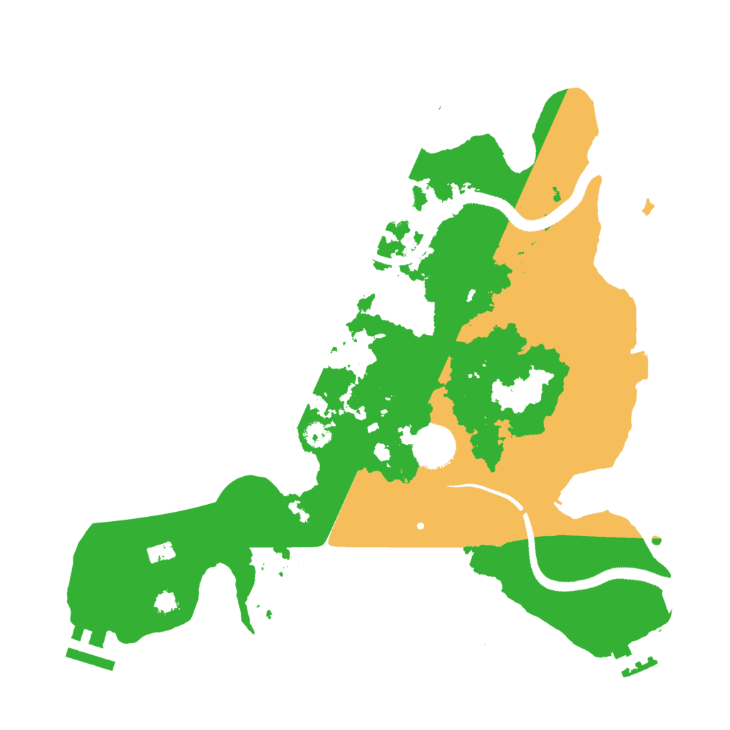 Biome Rust Map: Procedural Map, Size: 3000, Seed: 6382459