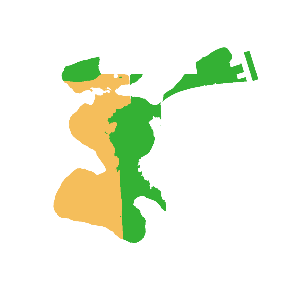 Biome Rust Map: Procedural Map, Size: 2000, Seed: 48663