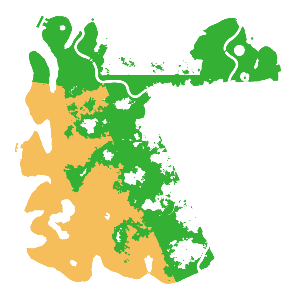Biome Rust Map: Procedural Map, Size: 4875, Seed: 39750