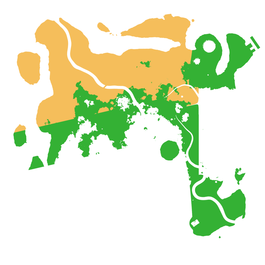 Biome Rust Map: Procedural Map, Size: 3800, Seed: 258741