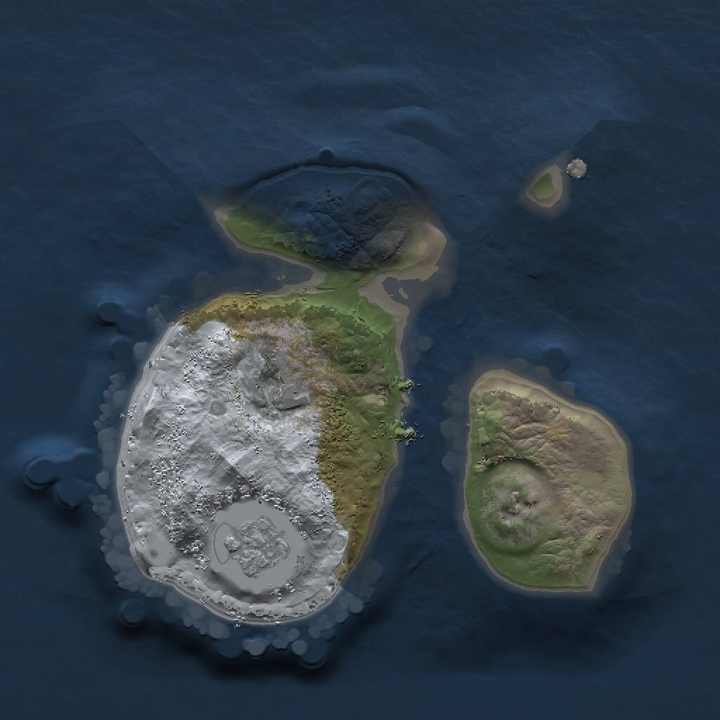 Rust Map: Procedural Map, Size: 1500, Seed: 1489893798, 2 Monuments