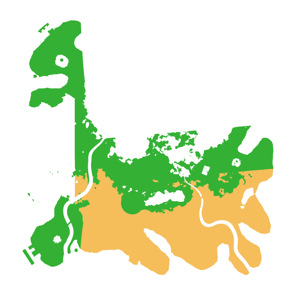 Biome Rust Map: Procedural Map, Size: 3500, Seed: 234957295