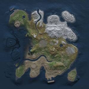 Thumbnail Rust Map: Procedural Map, Size: 2800, Seed: 2137167377, 11 Monuments